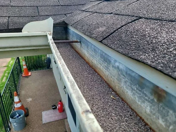 Texas Roofing Authority Gutter Granules